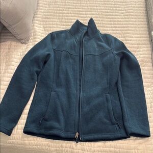 The North Face Zip Up Fleece Teal Blue Jacket